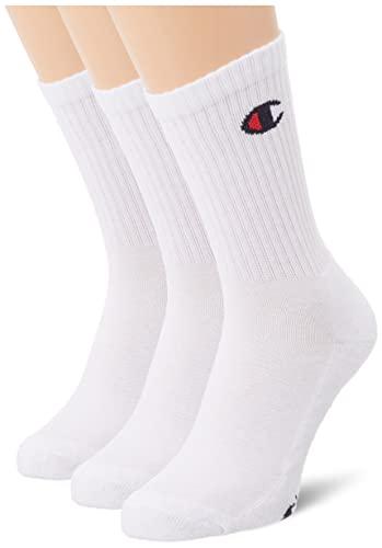 Champion Core 3PP Crew Calzini, Unisex - Adulto, Bianco, 39-42 EU