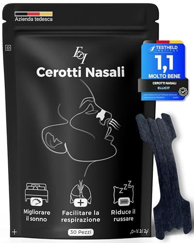 Ellicit® Cerotti Nasali Neri Antirussamento - 30 Pezzi