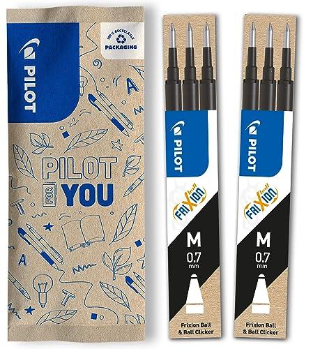 Pilot FriXion Ricariche Nere Punta Media - Set da 6