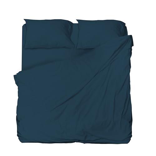 hermet Set Lenzuolo Matrimoniale Microfibra, Avio, Completo Letto, Lenzuolo Sopra, Lenzuolo Con Angoli, Coppia Federe, Winner