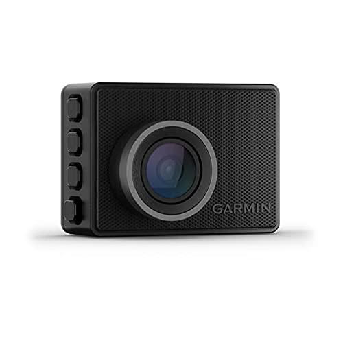 Garmin Dash Cam 47, 1080p angolo 140 gradi, GPS, display LCD, controllo vocale, sorveglia l'auto in sosta, salvataggio in cloud, Nero (Ricondizionato)
