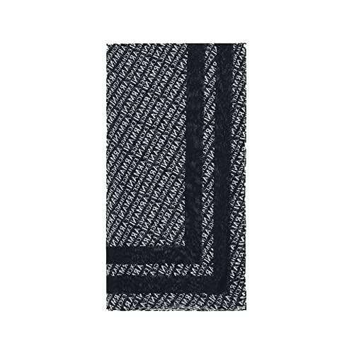 Armani Exchange Sciarpa Logo Nero Donna