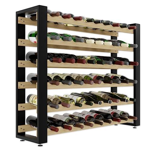 Lenmar Serie RW Portabottiglie in Legno per 54 Bottiglie