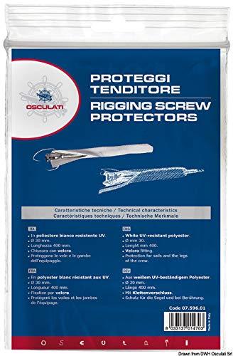Copri Tenditore Bianco 50 mm - OSCULATI