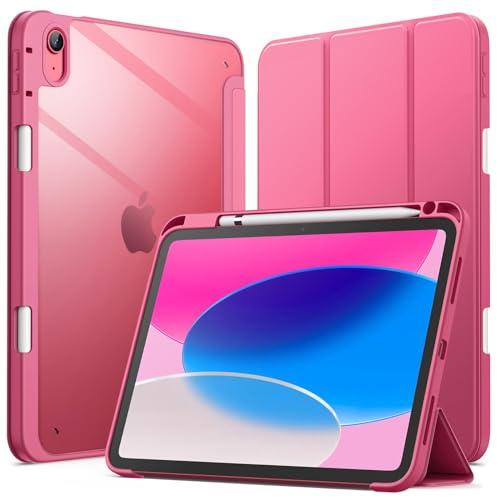 JETech Custodia iPad 10a Generazione (2022) Rosa - con Portapenne