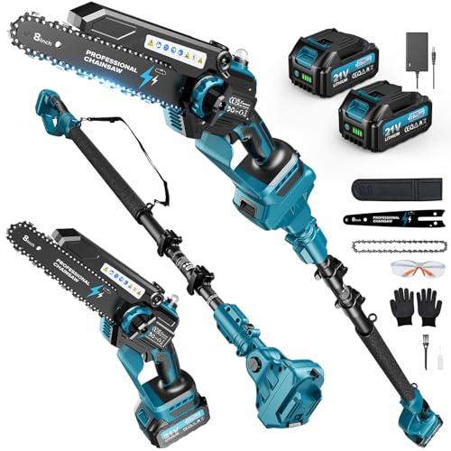 Motosega a Batteria Telescopica 2-in-1 Rinoxar: Potenza e Versatilità per la Cura del Tuo Giardino
