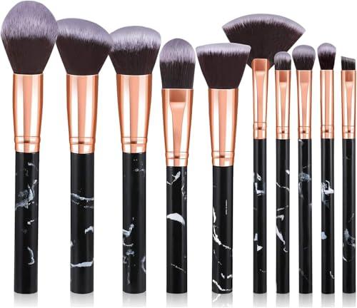 Start Makers Set 10 Pennelli Make Up Professionali in Marmo Nero