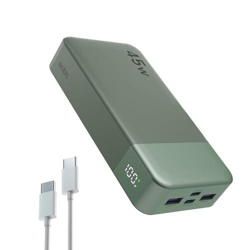 NOBIS Power Bank 20000mAh 45W Ricarica Rapida - Verde