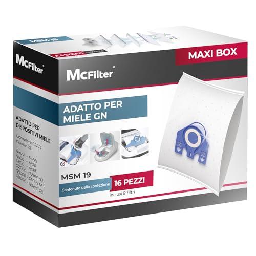 McFilter I 16 Sacchetti Aspirapolvere Miele GN - Maxi Box con Filtri