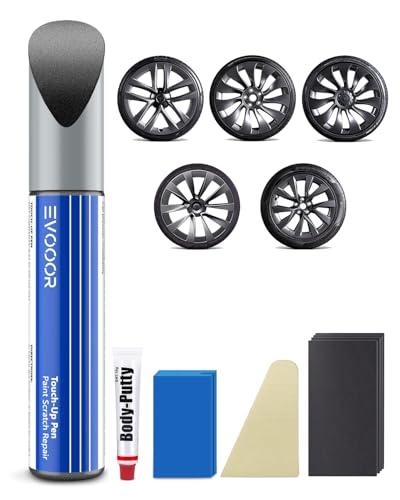 EVOOOR Tesla - Set di pennarelli a vernice per cerchi Tesla (colore Polvere da Sparo)