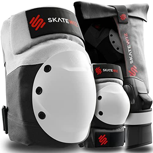 SKATEWIZ SHIELD Set Protezioni Adulto M/L Bianco Grigio