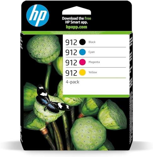 HP 912 Nero, Ciano, Giallo e Magenta, 6ZC74AE, confezione da 4 cartucce originali HP