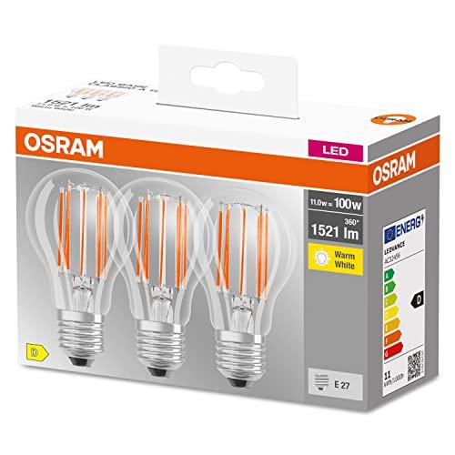 Osram LED Base Classic A100 - Lampada a Filamento LED E27 Bianco Caldo