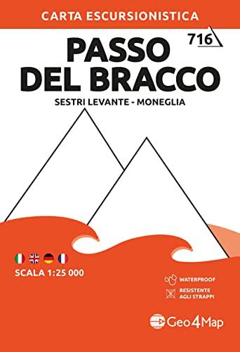 Passo del Bracco - Sestri Levante - Moneglia. Carta escursionistica 1:25.000