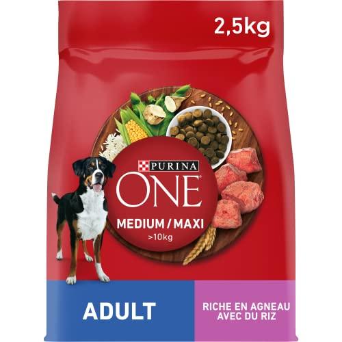 Purina One Medium Maxi Adult Agnello - Crocchette per Cani di Taglia Media e Grande