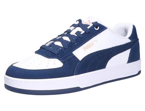 Puma Caven 2.0 Mono Sneaker Unisex, Bianco/Blu/Oro