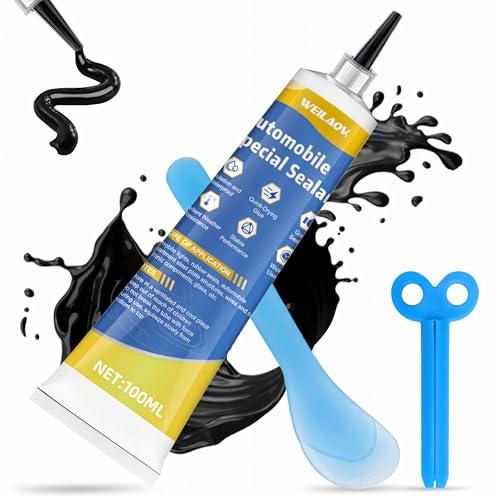 WEILAOK Silicone Nero per Auto, Sigillante Auto Resistente alle Alte Temperature