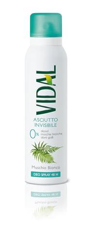 Vidal Deodorante Spray Asciutto Invisibile Muschio Bianco 150ml