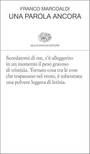 Una parola ancora - Franco Marcoaldi