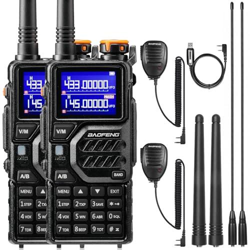 BAOFENG K5PLUS Walkie Talkie Doppia Banda con Ricevitore Airband