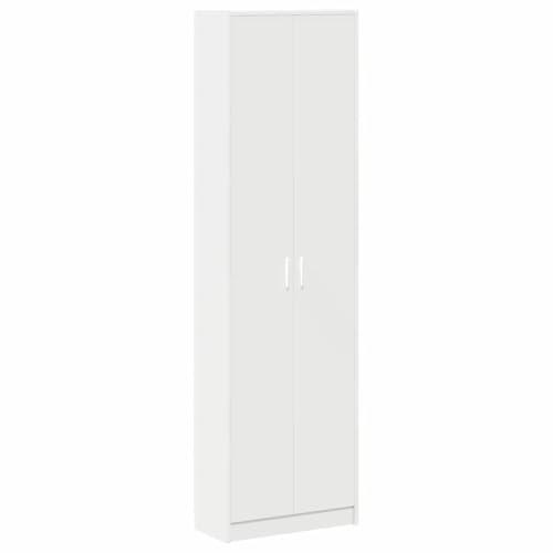 vidaXL Armadio Bianco in Legno Ingegnerizzato - 55x25x189 cm