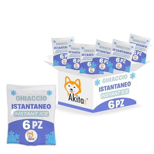 Akitaink Ghiaccio Istantaneo Monouso - 6 Sacchetti 14x18 cm
