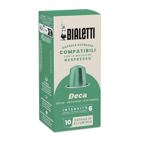 Bialetti Caffè Capsule Compatibili Nespresso® Deca, 10 Capsule