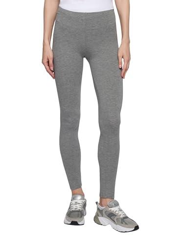 TERRANOVA Leggings Lunghi Donna Tinta Unita Grigio Scuro Melange