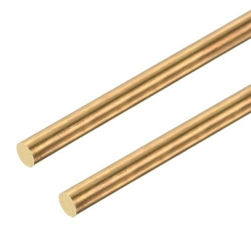 DMiotech 2pz Aste in Ottone Massiccio 3mm x 300mm per Modellismo e Fai Da Te