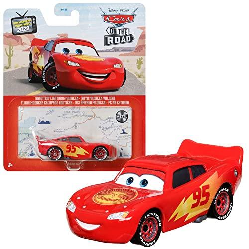 Disney Cars - Lightning McQueen Road Trip - Veicolo Die-Cast 1:55