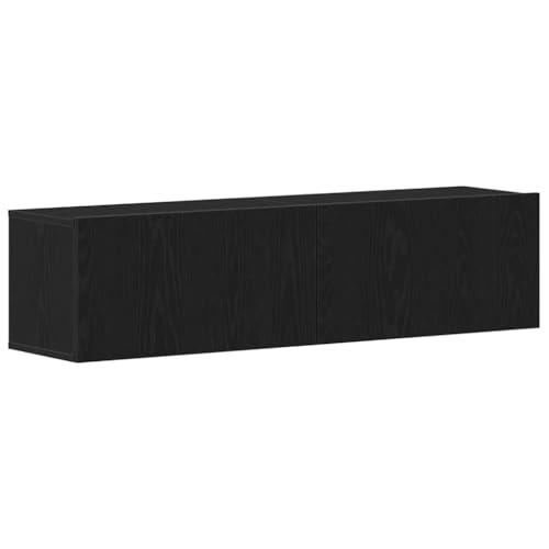 vidaXL Mobile TV Rovere Nero - Design Moderno e Funzionale