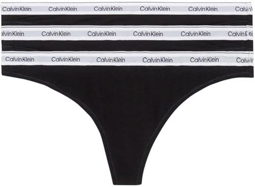Calvin Klein Perizomi Donna Confezione da 3 Modern Logo Tanga Neri