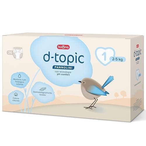 D-Topic Pannolino Taglia 1 - Comfort e Protezione per Neonati