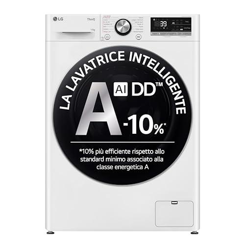 LG AI DD F4R7011TSWC Lavatrice 11kg Serie R7 Classe A -10%