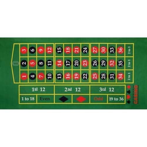 Tappetino da Gioco Multifunzione - Texas Hold'em, Black Jack, Roulette - Mondo Tessuti