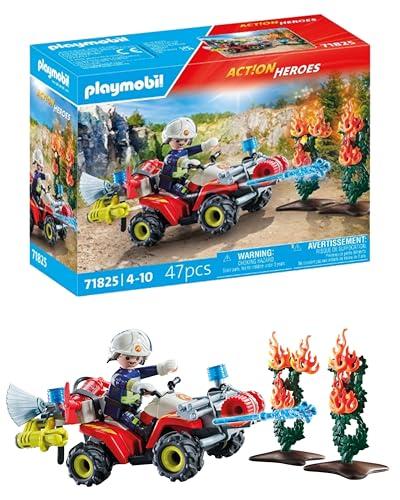 PLAYMOBIL Action Heroes - Quad dei Pompieri con Autopompa 71825