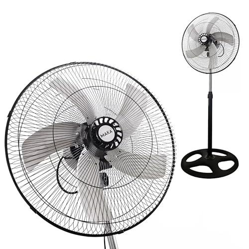 Ventilatore a Piantana Potente 5 Pale in Metallo