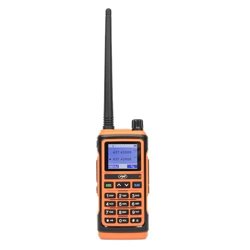 Stazione radio VHF/UHF portatile PNI P17UV dual band 144-146MHz e 430-440MHz, 999CH, 1500mAh, Scan, Dual Watch, Roger Beep, funzione radio FM e torcia di segnalazione