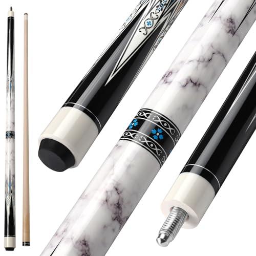 Stecca da Biliardo Professionale ASMPCUE, 147cm, Punta 13mm, Acero Bianco