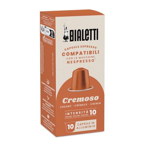 Bialetti Caffè Capsule Compatibili Nespresso® Cremoso, 10 Capsule