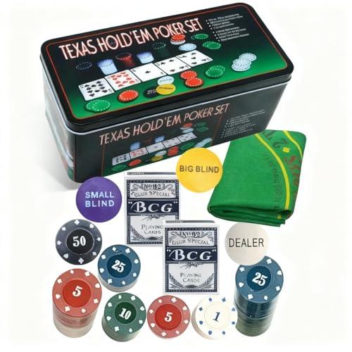 Set Poker Texas Hold'em 200 Fiches Valori Euro Shop SoftAir