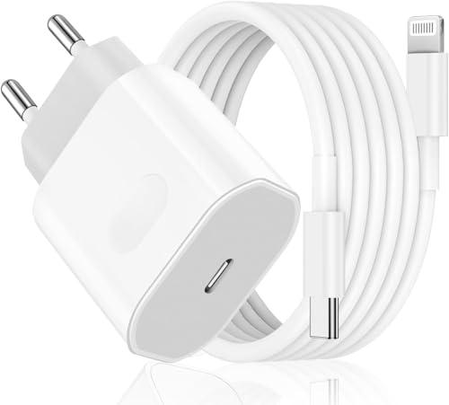 Caricatore Rapido USB-C 25W per iPhone e Dispositivi Apple con Cavo da 2 Metri