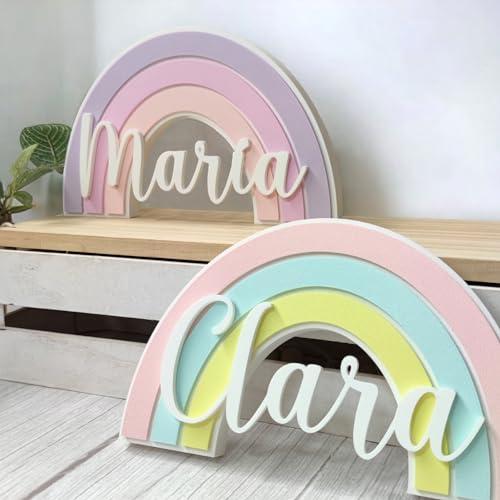 Arcobaleno con Nome Personalizzato - Decorazione per Cameretta
