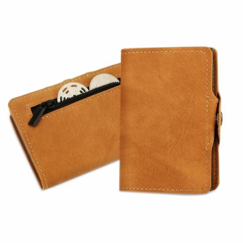 AISIR Porta Carte di Credito Portafoglio Uomo con Protezione RFID