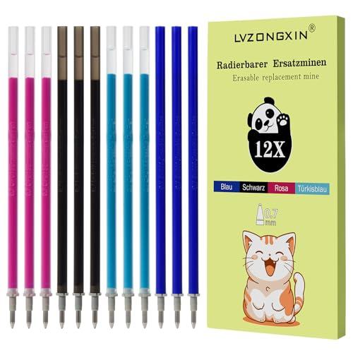 LVZONGXIN Cartucce di ricambio compatibili con Legami [4 blu + 4 nero + 4 rosa + 4 blu turchese]