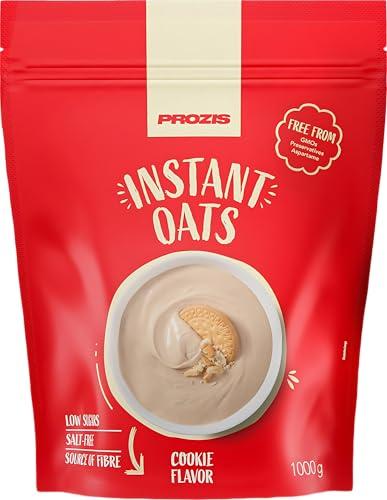 Prozis Avena Istantanea in Polvere - 1000 gr, Gusto Biscotto e Crema