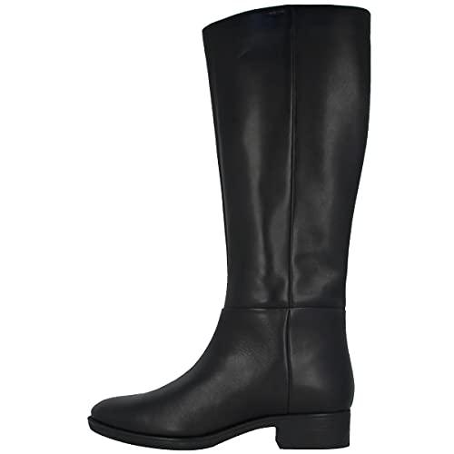 Geox D Felicity D: Stivali da Donna in Pelle Nera