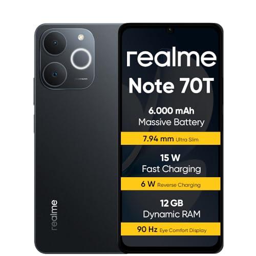 realme Note 70T Smartphone 4+256 GB Nero