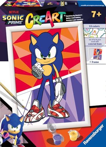Ravensburger CreArt Serie D, Sonic Prime - Dipingi con i Numeri