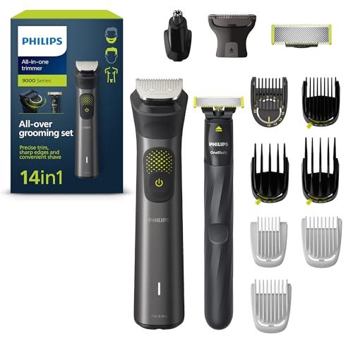 Philips Series 9000 MG9550/15 - Rifinitore Multifunzione 14-in-1 con OneBlade Extra